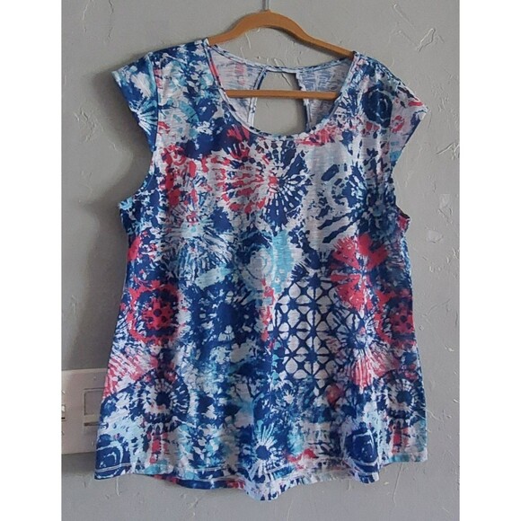 Brisos Tops Blouse Women XL, Polyester Spandex, Soft,coqueta, 20 Inch Of Armp To - Picture 6 of 8